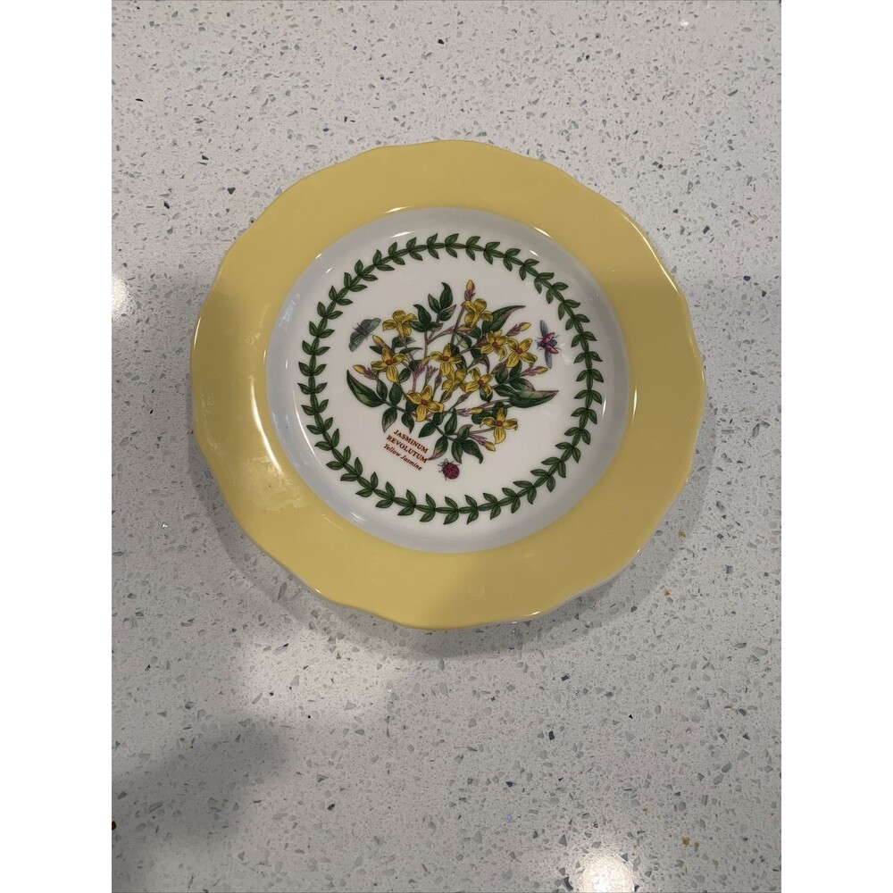 portmeirion botanic garden yellow jasmine small plate